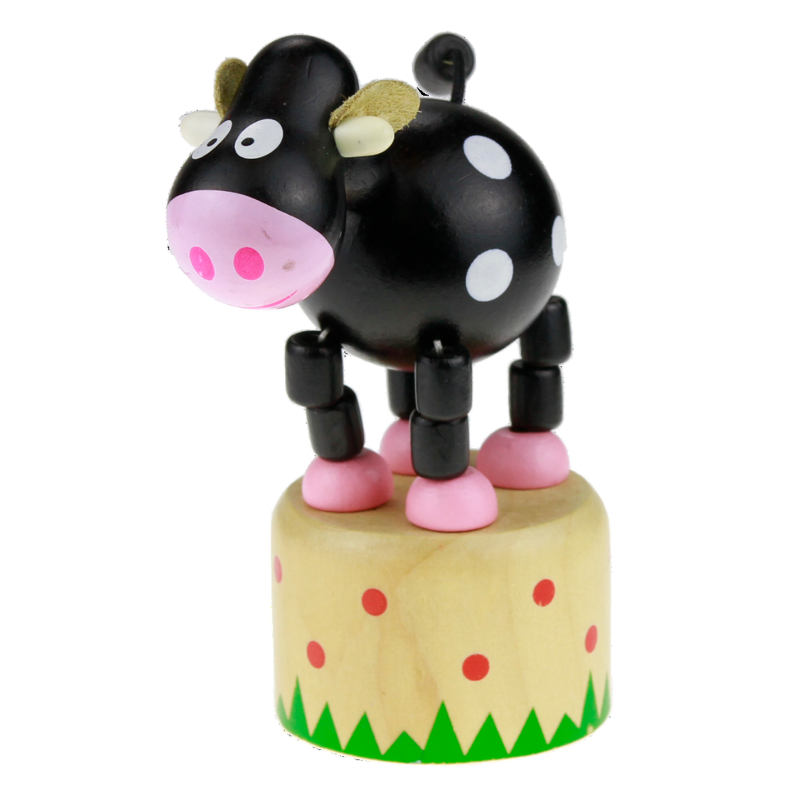 木製按押動物-牛