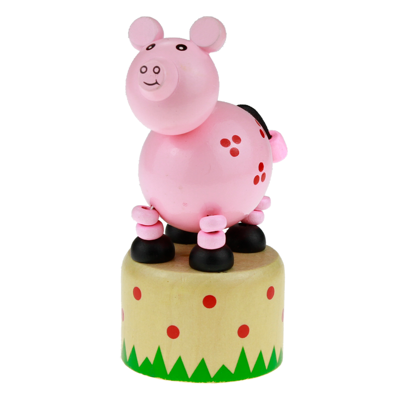 木製按押動物-豬